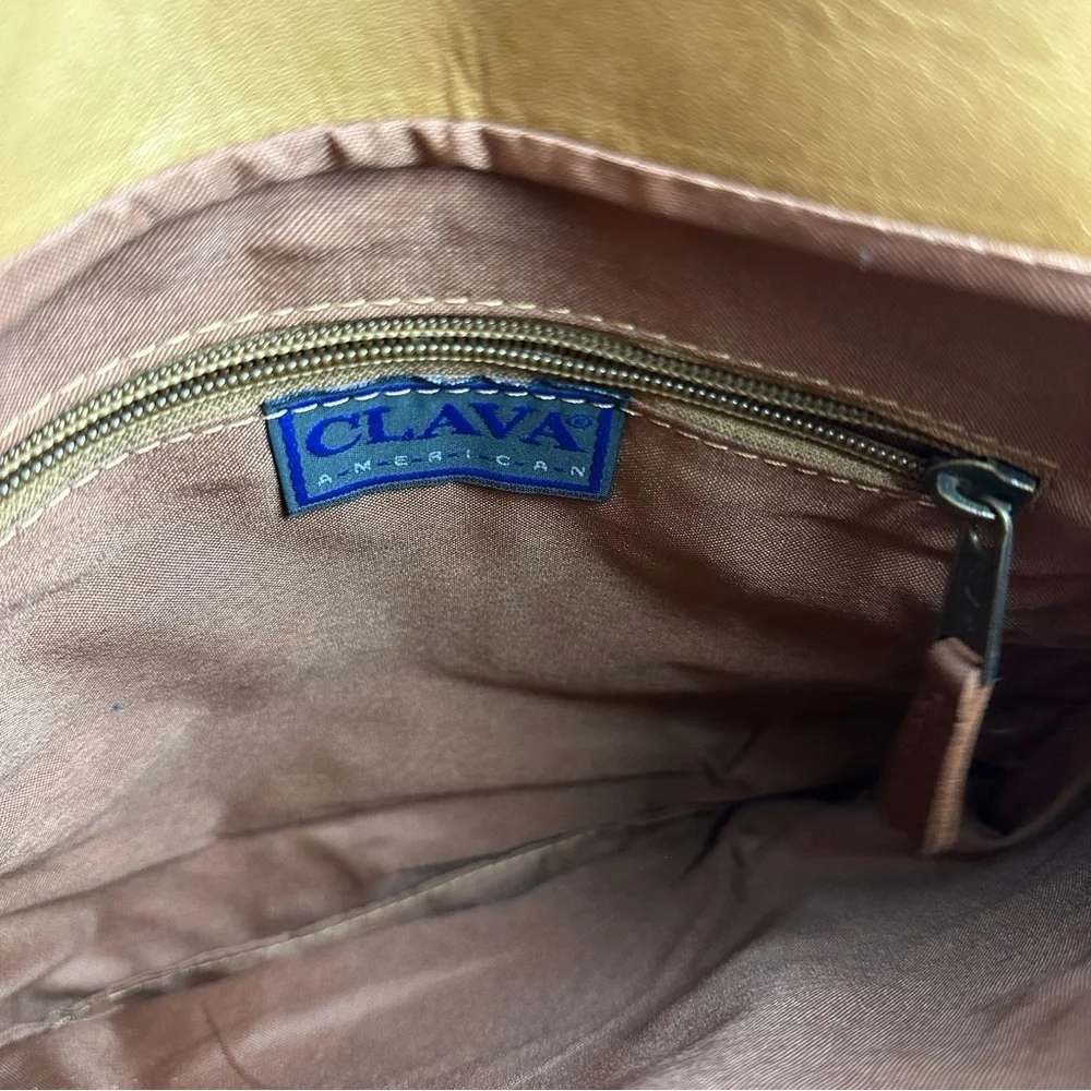 Clava American Messenger Bag Vintage British Tan Handbag‎ Purse Unisex